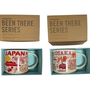 Set of 2 Starbucks Osaka and Kyoto Coffee Mug Been There Japan New in Box